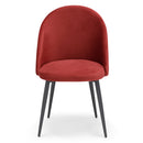 Set 2 sedie Imbottite 51x58x87 cm In Tessuto Tiffany  Lola Rosso