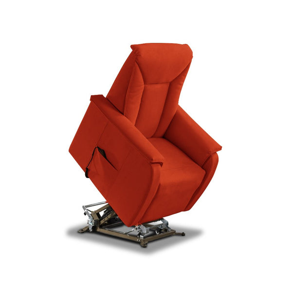 sconto Poltrona Alzapersona Elettrica 2 Motori 82x108x84 cm Baila in Microfibra Dispositivo Medico 1 Rosso