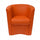 Poltrona Adda 75x66x76 cm in Similpelle arancio