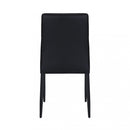 Sedia Blossom 41x50x91 h cm in Similpelle Nero