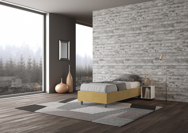 Letto 1 Piazza E Mezzo Azelia Ocra Varie Misure