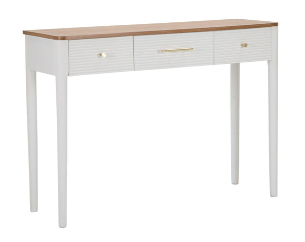 online Console Fissa Matera 107x80x37 cm in Legno MDF e Ferro Bianco/Marrone