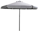 Ombrellone da Giardino Ø2,3m in Metallo e Poliestere Grigio