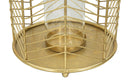 Portacandele Glam Ring Coppia Ø23,5x25-19x24 cm in Ferro e Vetro Oro