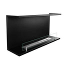 Camino a Bioetanolo da Incasso ad angolo 90x24,5x45 cm Trevi 90 Nero 