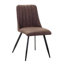 Sedia in Similpelle 57x47H84 cm Marrone