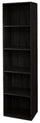 Libreria 5 ripiani 40x29x172 cm in Legno Wengè