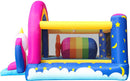 Castello Giostra Gonfiabile Interattivo Fantasy Unicorn con Pompa Happy Hop