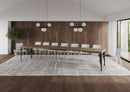 Tavolo Allungabile 160-420x90x77 cm Paxon Tortora Telaio Antracite 