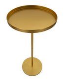 Tavolinetto Doha Ø51x100 cm in Ferro Oro      