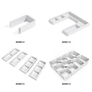 Set Organizer per Cassetti da Bagno Laterali in Plastica Emuca Tidy Grigio Antracite