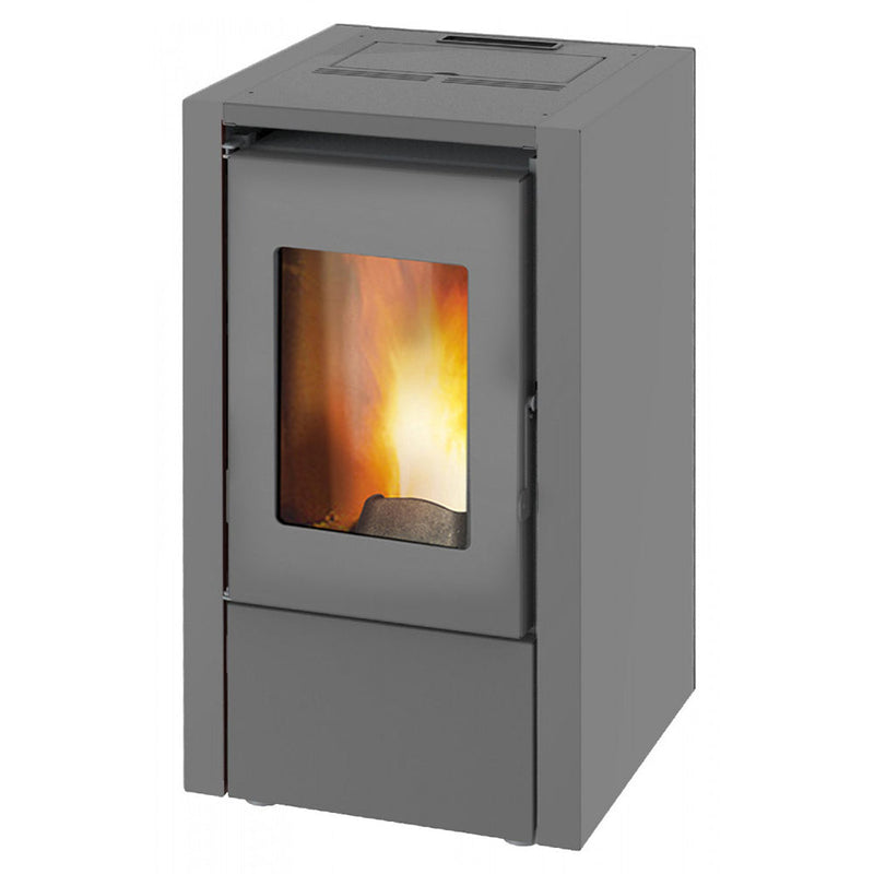 Stufa a Pellet Ad Aria 5,8 Kw 145 M3 King King 6 Grigia