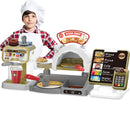 Playset per Bambini Pizzeria con Registratore di Cassa e Forno Set Ristorante      