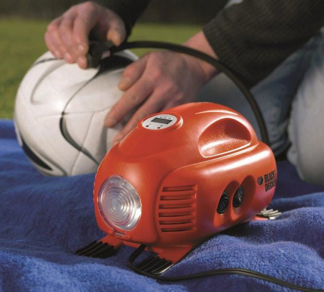 Compressore Portatile 8.27 Bar 12V per Auto Moto Bici Black & Decker ASI200