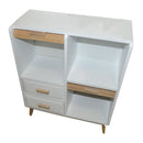 Mobiletto 2 Ante Scorrevoli 1 Vano 2 Cassetti in Legno Marbela