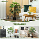 Pianta Artificiale Palma Alta 90 cm per Interni con Vaso in PE Verde  