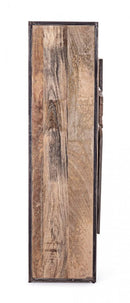 Mobile 1 Anta 2 Cassetti 90x40x140 cm in Acciaio e Legno