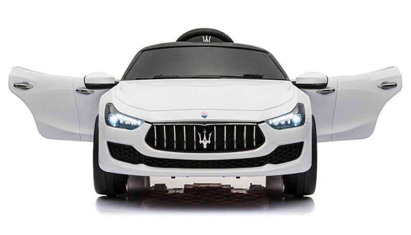Macchina Elettrica per Bambini 12V con Licenza Maserati Ghibli Bianca