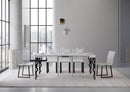 Consolle Allungabile 90-300x40x77 cm in Nobilitato Bianco