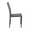 Sedia Cammie 41x50x91 h cm in Similpelle Marrone