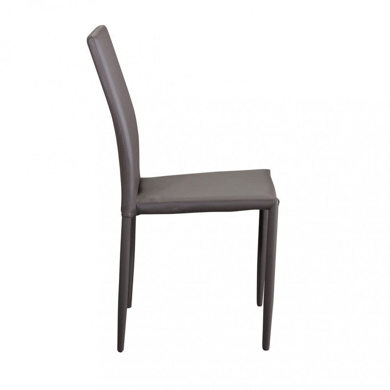 Sedia Cammie 41x50x91 h cm in Similpelle Marrone