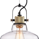 Lampada pendente Pendant in Metallo Irving Nero