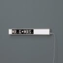 Lampada da Tavolo a LED 3x80xH10 cm in Metallo Ciak Bianco