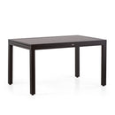 Tavolo da Giardino Allungabile 82/163x82xH75 cm in alluminio Lipari grigio