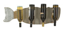 Porta Bottiglie da Muro Balena 80x12,5x25 cm in Ferro e MDF