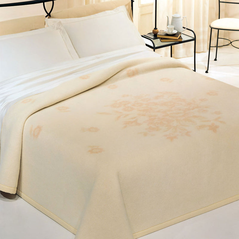 Coperta Misto Lana Matrimoniale Maxi 450gr Cober Delizia Rosa