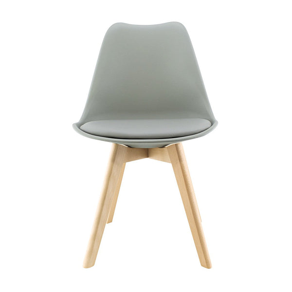 Sedia da Pranzo 48x50x82 cm Piedi in Legno Grigio online