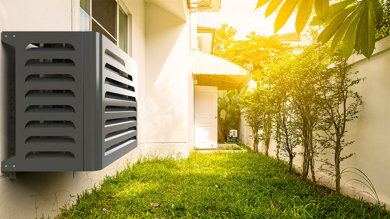 Copri Condizionatore 90x70x52 cm in Alluminio Curve S Antracite