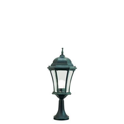 Lampada Palo Paletto da Cancello Colore Nero e Verde per Esterno Linea Curvata Sovil acquista