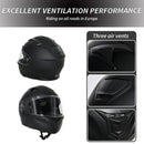 Casco Integrale per Scooter Visiera Lunga Nero Varie Misure