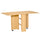 Tavolo Pieghevole Salvaspazio Legno Naturale 140x80x74 cm