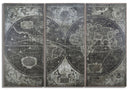 Pannello da Muro World Set 3 Pz 240x3x170 cm MDF Multicolor
