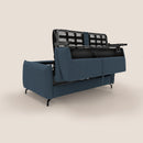 Divano Letto 3 Posti 195x95x96 cm in Tessuto Blu