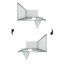 Box Doccia Angolare 2 Ante Battenti In Cristallo Opaco 6mm H198 Fosterberg Aalborg Duo Varie Misure