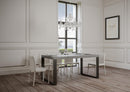 Tavolo Allungabile 200-304x90x77 cm Tecno Premium Cemento Telaio Antracite 