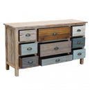 Mobile Denny 130x40x72 h cm in Legno Multicolor