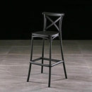 Set 4 Sgabelli 40x36x91 cm in Polipropilene Pompei Nero