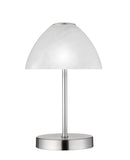 Lampada tavolo da Interno a LED in Metallo Nickel Opaco
