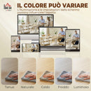 Tavolo Pieghevole 2-6 Persone 134x80x75 cm Ribalta Effetto Legno in MDF Color Legno      