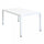 Tavolo Milo 150x90x74 h cm in Alluminio Bianco