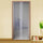 Zanzariera per Porta 150x250 cm con Bioadesivo Bianco