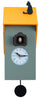 Orologio a Cucù da Parete 17x37x12 cm con Gatto Pirondini Italia Vicenza Grigio Cemento