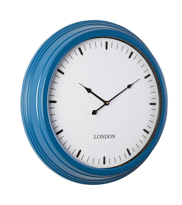 Orologio da Parete  Ø58,5x8,7 cm in Metallo Mathias Blu acquista