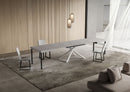 Tavolo Allungabile 140/244x90 cm Niket Cashmere Gambe Bianche      