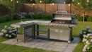 Modulo Componibile Tavolo Ompagrill Indian con Rubinetto e Scarico Compatibile BBQ Indianapolis in Acciaio Inox