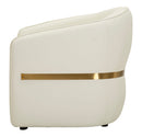 Poltrona Minsk 86x82x80 cm in Pino e MDF e Spugna e PU e Metallo      
